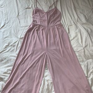 Cropped flared jumpsuit